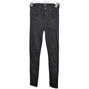 Agolde Sophie Ankle Cropped Skinny Jeans Black Size 25